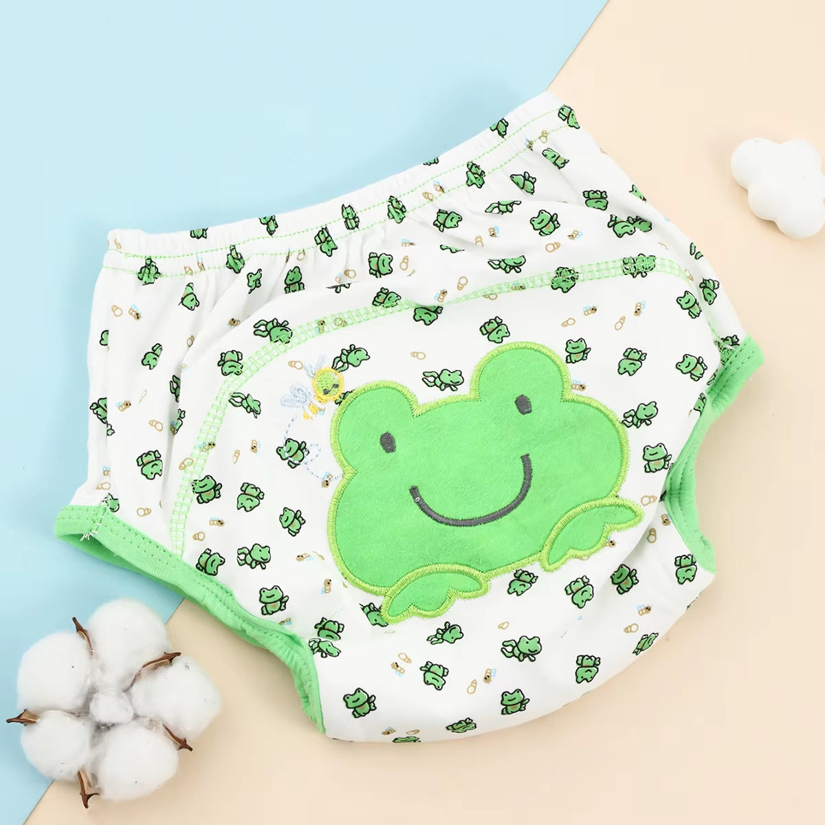 Baby Bare Cotton Cloth Diaper Unisex Reusable Infants Child Training Panties Washable Underwear Nappies