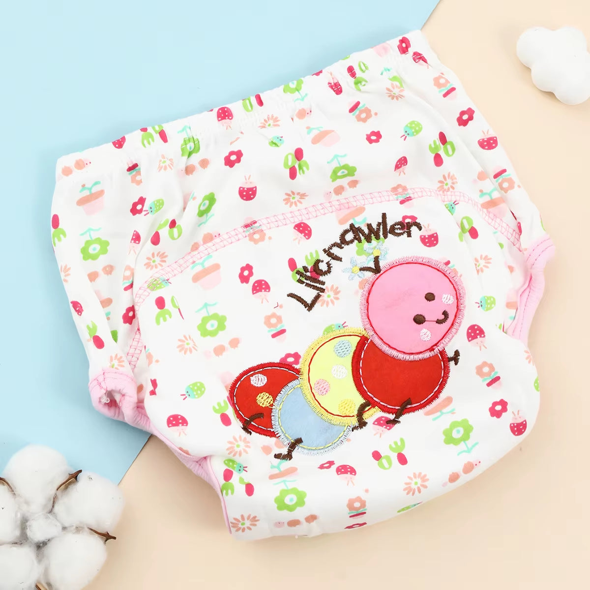 Baby Bare Cotton Cloth Diaper Unisex Reusable Infants Child Training Panties Washable Underwear Nappies