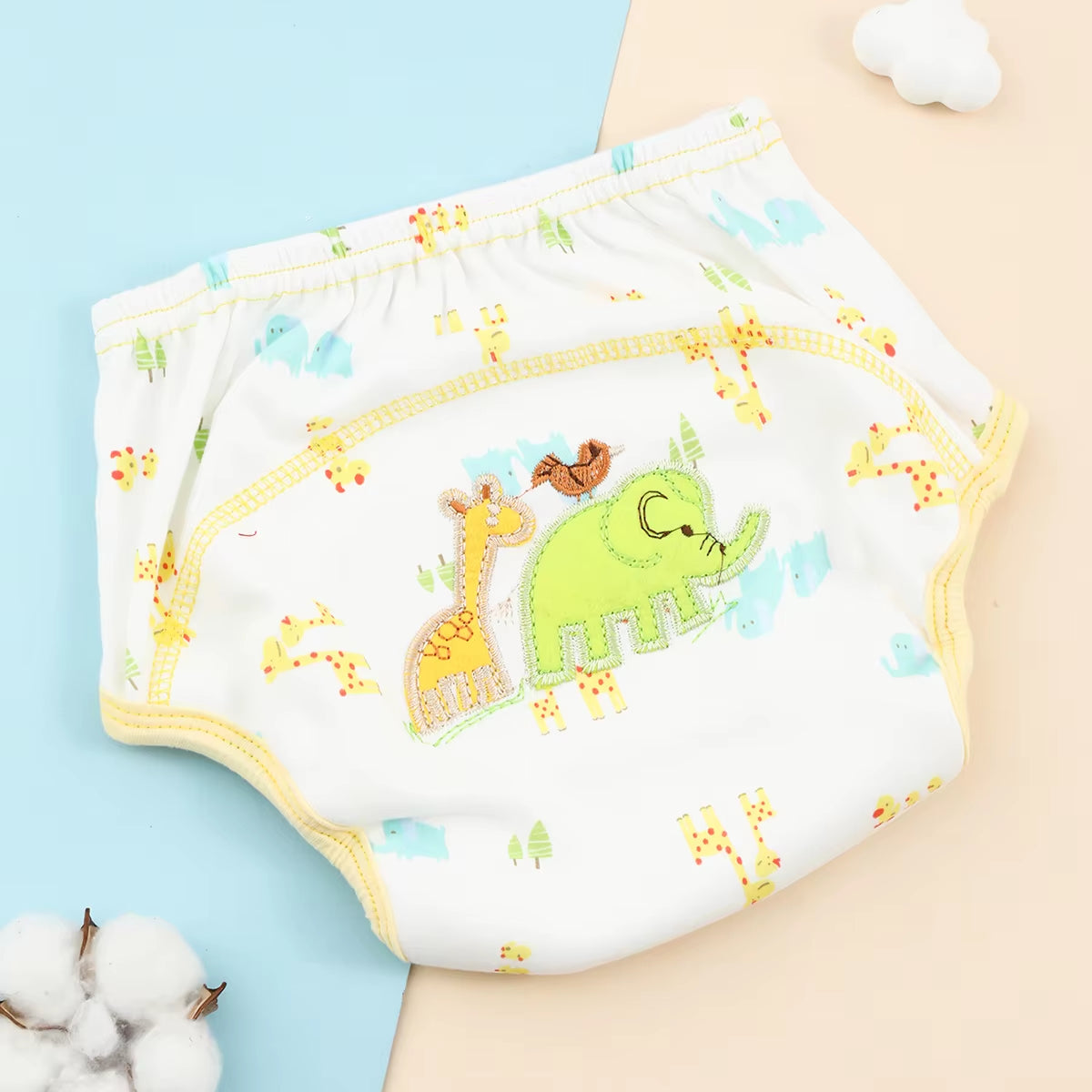 Baby Bare Cotton Cloth Diaper Unisex Reusable Infants Child Training Panties Washable Underwear Nappies