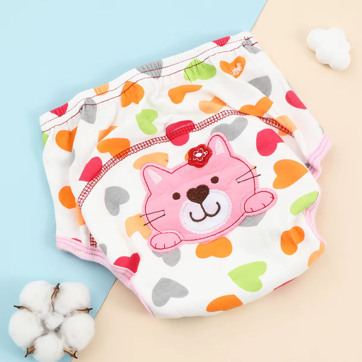 Baby Bare Cotton Cloth Diaper Unisex Reusable Infants Child Training Panties Washable Underwear Nappies