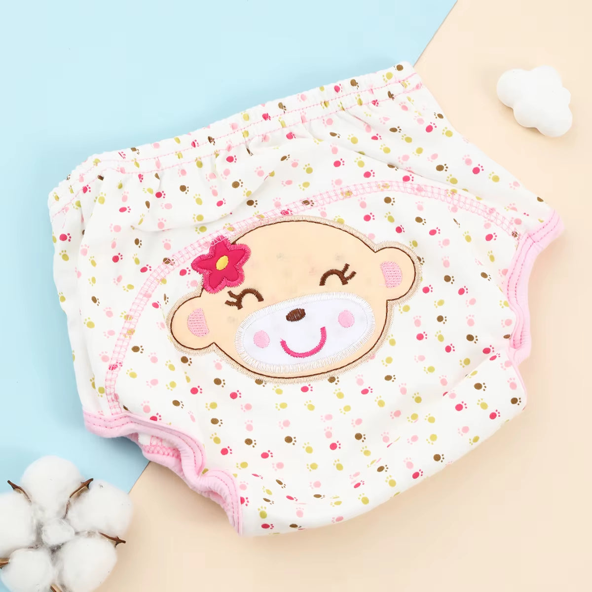 Baby Bare Cotton Cloth Diaper Unisex Reusable Infants Child Training Panties Washable Underwear Nappies
