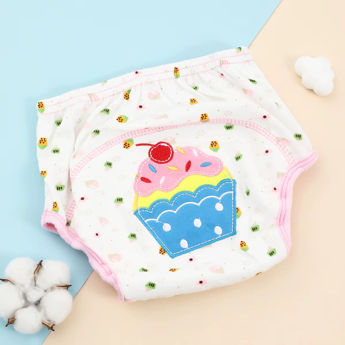 Baby Bare Cotton Cloth Diaper Unisex Reusable Infants Child Training Panties Washable Underwear Nappies