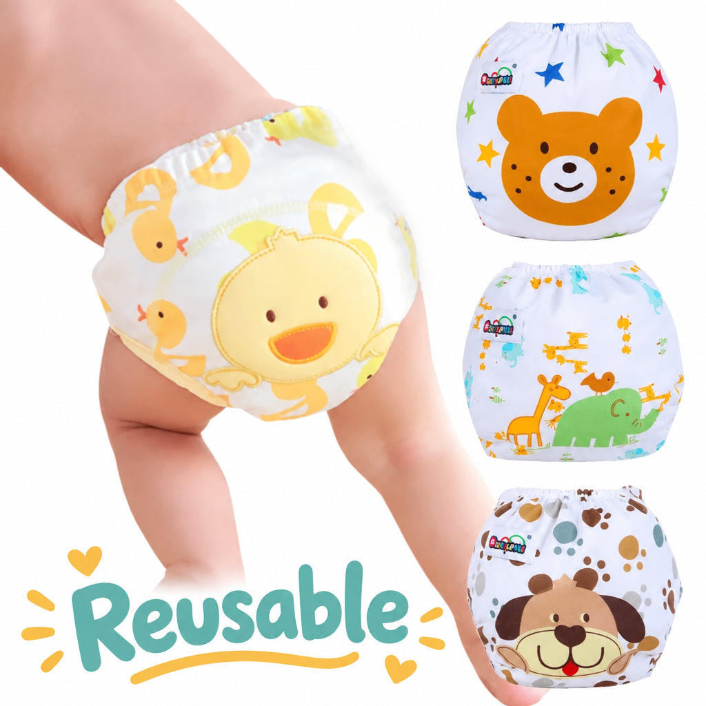 Baby Reusable Diaper Pants Cloth Diapers for Children Training Pants Adjustable Washable Breathable Ecological Diaper Baby Stuff