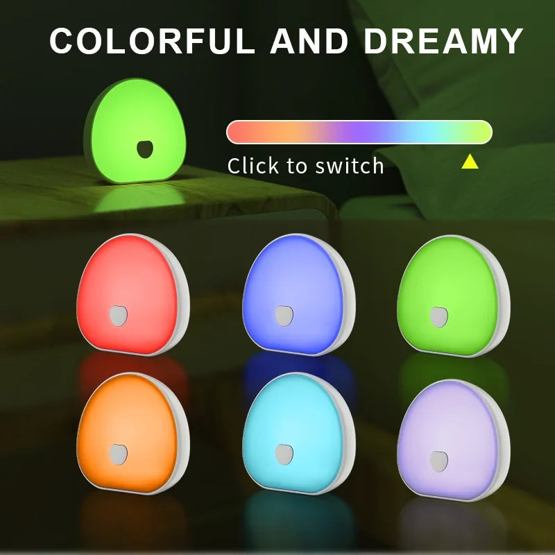Intelligent White Noise Sleep Device, Rechargeable Timer Night Light, Night Feeding Soothing Device, Portable Colorful Night Light